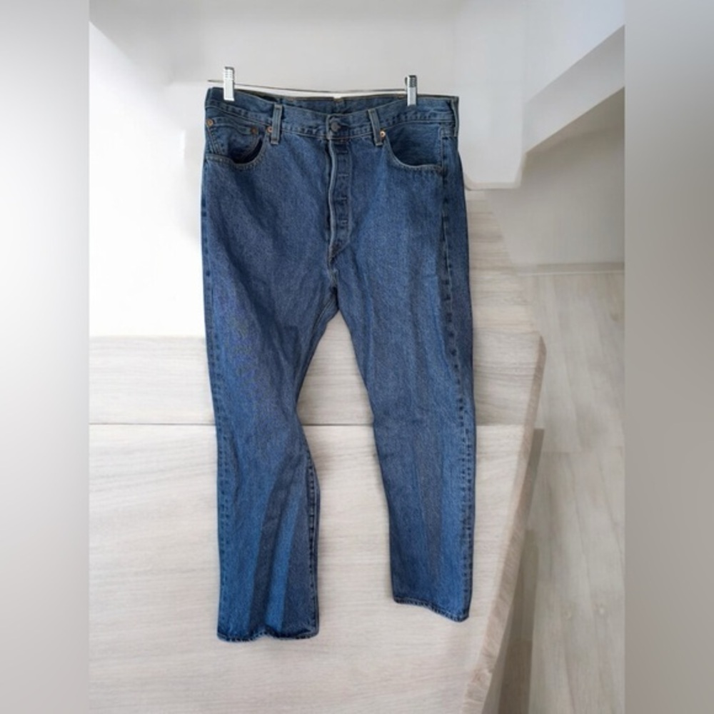 Jeans Levi’s 505 button fly jeans Straight Fit 33 Medium Blue